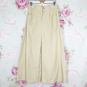 NEW Free People We The Free Come As You Are Cord Cream Beechwood Maxi Skirt 6